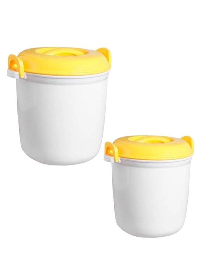 RORPOIR Insulated Rice Cooker Set Large Capacity Microwave Rice Cooker with Handle Portable Plastic for Home Office Travel - Image 1